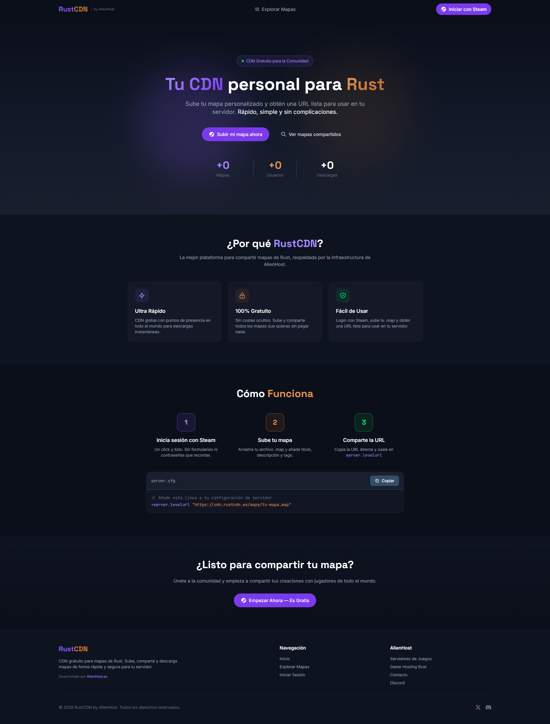 RustCDN AlienHost